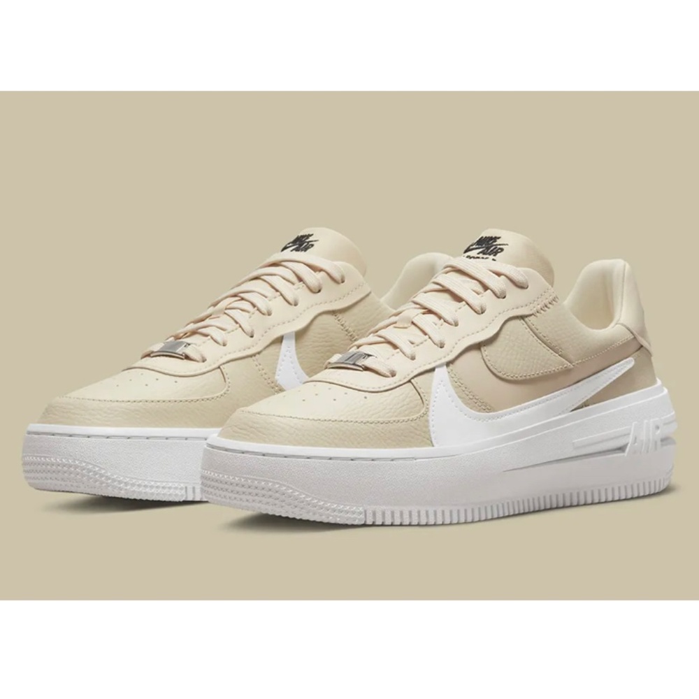 Women's Nike Air Force 1 PLT.AF.ORM Fossil Beige Sail Off White